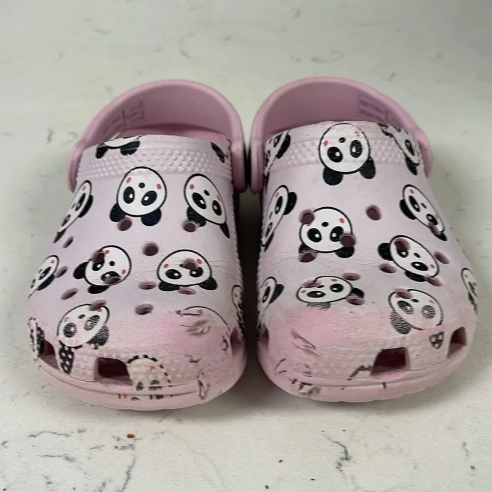 Crocs Childrens/Kids Classic Panda Clogs (Blush Pink) Size 8 Toddler